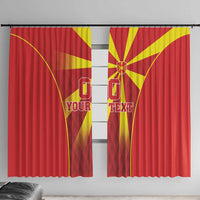 Custom Macedonia Football Window Curtain Come On Lavovi - Wonder Print Shop
