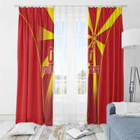 Custom Macedonia Football Window Curtain Come On Lavovi - Wonder Print Shop