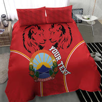 Personalized Macedonia Lion Bedding Set National Emblem - Wonder Print Shop