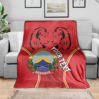 Personalized Macedonia Lion Blanket National Emblem - Wonder Print Shop