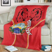 Personalized Macedonia Lion Blanket National Emblem - Wonder Print Shop