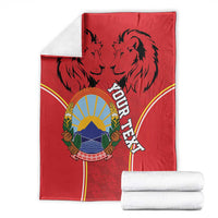 Personalized Macedonia Lion Blanket National Emblem - Wonder Print Shop