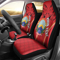 Personalized Macedonia Lion Car Seat Cover National Emblem - Wonder Print Shop
