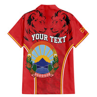 Personalized Macedonia Lion Family Matching Mermaid Dress and Hawaiian Shirt National Emblem - Wonder Print Shop