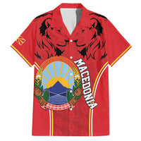 Personalized Macedonia Lion Family Matching Summer Maxi Dress and Hawaiian Shirt National Emblem - Wonder Print Shop