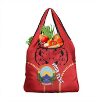 Personalized Macedonia Lion Grocery Bag National Emblem - Wonder Print Shop