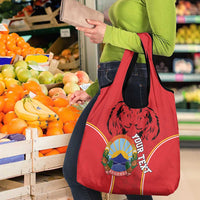 Personalized Macedonia Lion Grocery Bag National Emblem - Wonder Print Shop