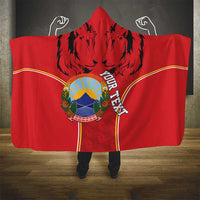 Personalized Macedonia Lion Hooded Blanket National Emblem - Wonder Print Shop