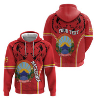 Personalized Macedonia Lion Hoodie National Emblem - Wonder Print Shop