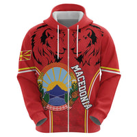 Personalized Macedonia Lion Hoodie National Emblem - Wonder Print Shop