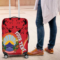 Personalized Macedonia Lion Luggage Cover National Emblem - Wonder Print Shop