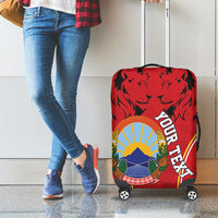 Personalized Macedonia Lion Luggage Cover National Emblem - Wonder Print Shop
