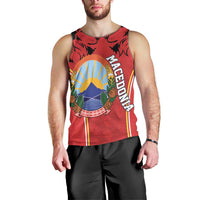 Personalized Macedonia Lion Men Tank Top National Emblem - Wonder Print Shop
