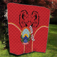 Personalized Macedonia Lion Quilt National Emblem - Wonder Print Shop