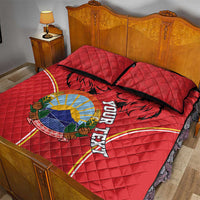 Personalized Macedonia Lion Quilt Bed Set National Emblem - Wonder Print Shop