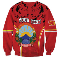 Personalized Macedonia Lion Sweatshirt National Emblem - Wonder Print Shop