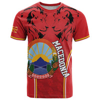 Personalized Macedonia Lion T Shirt National Emblem - Wonder Print Shop
