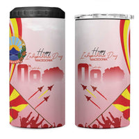 Macedonia Independence Day 4 in 1 Can Cooler Tumbler Den na nezavisnosta - Wonder Print Shop