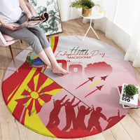 Macedonia Independence Day Round Carpet Den na nezavisnosta - Wonder Print Shop