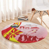 Macedonia Independence Day Round Carpet Den na nezavisnosta - Wonder Print Shop