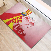 Macedonia Independence Day Rubber Doormat Den na nezavisnosta - Wonder Print Shop