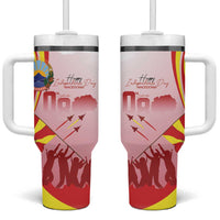 Macedonia Independence Day Tumbler With Handle Den na nezavisnosta - Wonder Print Shop