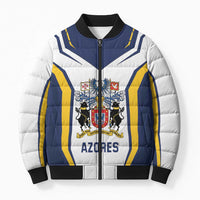 Personalized Azores Portugal Bomber Puffer Jacket Sporty Style - Wonder Print Shop