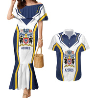 Personalized Azores Portugal Couples Matching Mermaid Dress and Hawaiian Shirt Sporty Style - Wonder Print Shop