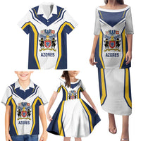 Personalized Azores Portugal Family Matching Puletasi and Hawaiian Shirt Sporty Style - Wonder Print Shop