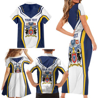 Personalized Azores Portugal Family Matching Short Sleeve Bodycon Dress and Hawaiian Shirt Sporty Style - Wonder Print Shop