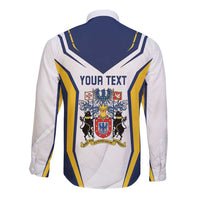 Personalized Azores Portugal Long Sleeve Button Shirt Sporty Style - Wonder Print Shop