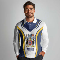 Personalized Azores Portugal Long Sleeve Polo Shirt Sporty Style - Wonder Print Shop
