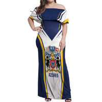 Personalized Azores Portugal Off Shoulder Maxi Dress Sporty Style - Wonder Print Shop
