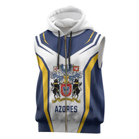 Personalized Azores Portugal Sleeveless Zip Hoodie Sporty Style - Wonder Print Shop
