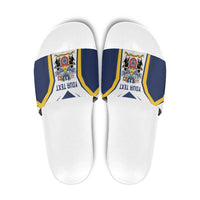 Personalized Azores Portugal Slide Sandals Sporty Style - Wonder Print Shop