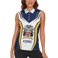 Personalized Azores Portugal Women Sleeveless Polo Shirt Sporty Style - Wonder Print Shop