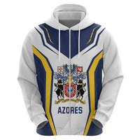 Personalized Azores Portugal Zip Hoodie Sporty Style - Wonder Print Shop
