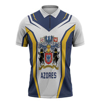 Personalized Azores Portugal Zipper Polo Shirt Sporty Style - Wonder Print Shop