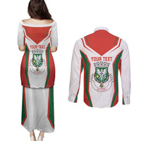 Personalized Aveiro Portugal Couples Matching Puletasi and Long Sleeve Button Shirt Sporty Style - Wonder Print Shop