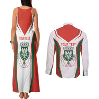 Personalized Aveiro Portugal Couples Matching Tank Maxi Dress and Long Sleeve Button Shirt Sporty Style - Wonder Print Shop