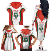 Personalized Aveiro Portugal Family Matching Off The Shoulder Long Sleeve Dress and Hawaiian Shirt Sporty Style - Wonder Print Shop