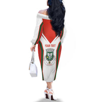 Personalized Aveiro Portugal Family Matching Off The Shoulder Long Sleeve Dress and Hawaiian Shirt Sporty Style - Wonder Print Shop