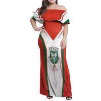 Personalized Aveiro Portugal Family Matching Off Shoulder Maxi Dress and Hawaiian Shirt Sporty Style - Wonder Print Shop