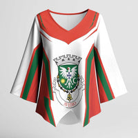 Personalized Aveiro Portugal Kimono Sleeve Blouse Sporty Style - Wonder Print Shop