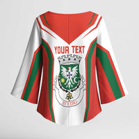 Personalized Aveiro Portugal Kimono Sleeve Blouse Sporty Style - Wonder Print Shop