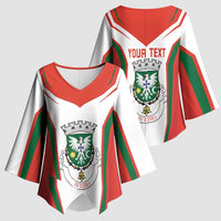 Personalized Aveiro Portugal Kimono Sleeve Blouse Sporty Style - Wonder Print Shop