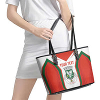 Personalized Aveiro Portugal Leather Tote Bag Sporty Style - Wonder Print Shop
