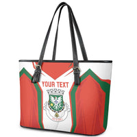 Personalized Aveiro Portugal Leather Tote Bag Sporty Style - Wonder Print Shop