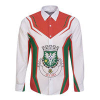 Personalized Aveiro Portugal Long Sleeve Button Shirt Sporty Style - Wonder Print Shop