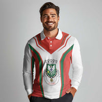 Personalized Aveiro Portugal Long Sleeve Polo Shirt Sporty Style - Wonder Print Shop